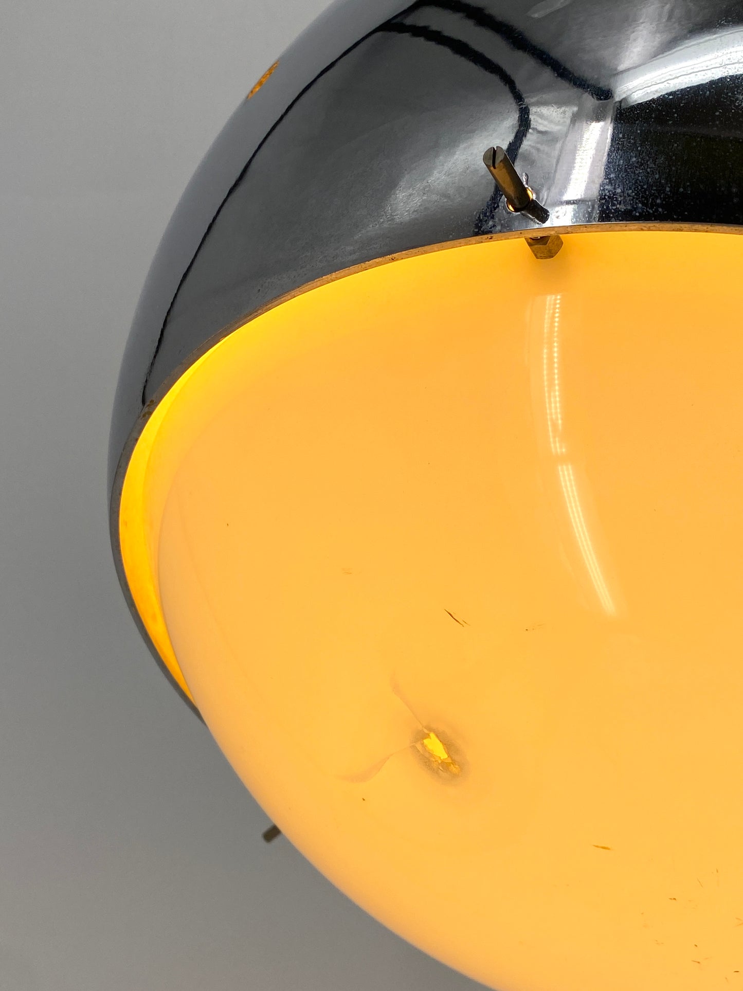 Einzigartige Eyeball-Bogenlampe, Space Age Design aus Italien, 1970er