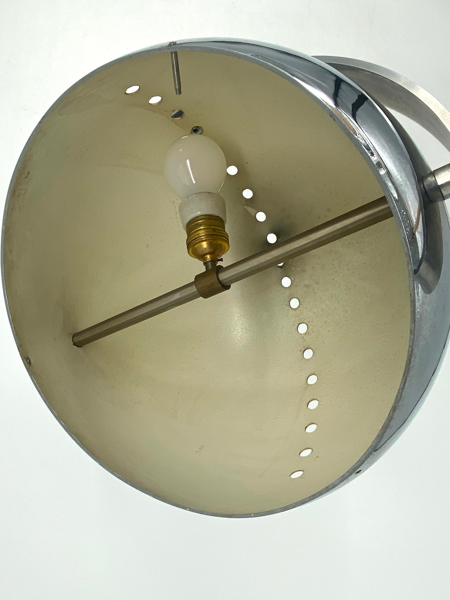 Einzigartige Eyeball-Bogenlampe, Space Age Design aus Italien, 1970er