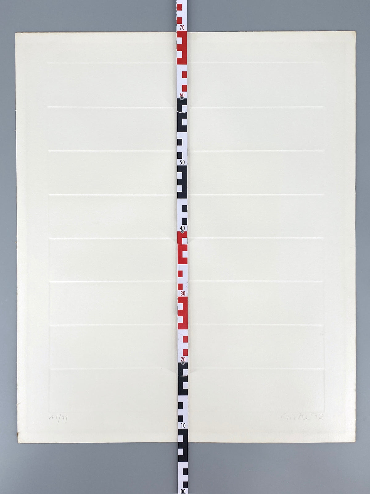 Signierter Prägedruck von Raimund Girke (1930–2002), 1972