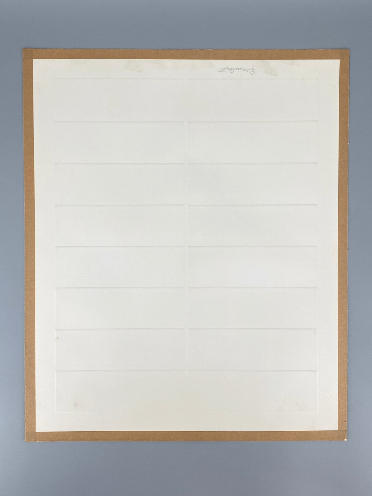 Signierter Prägedruck von Raimund Girke (1930–2002), 1972