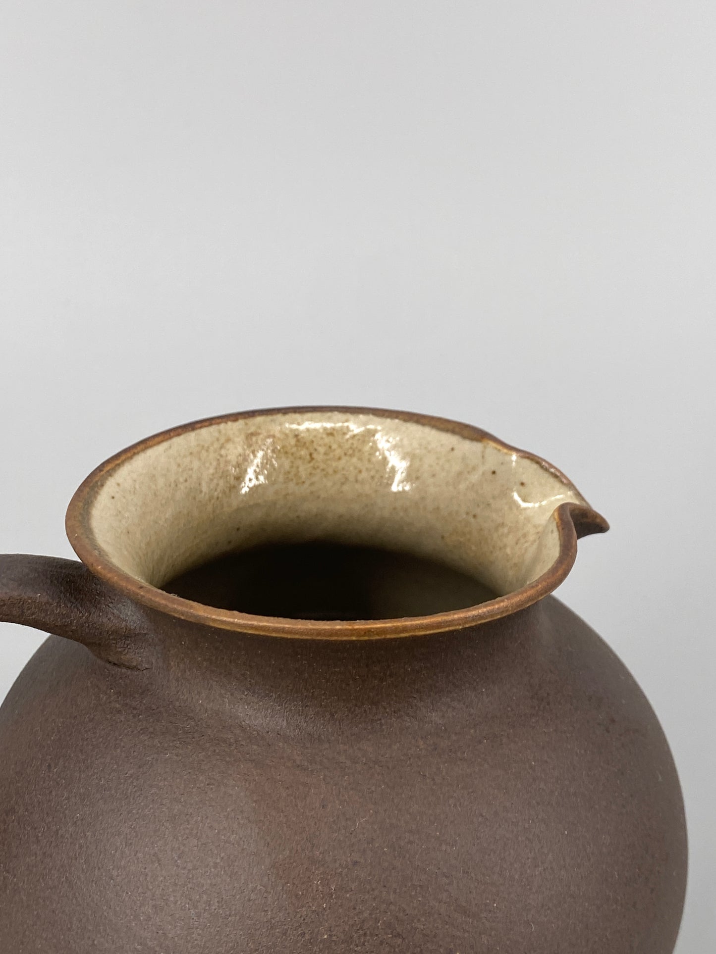 kleine Krug- / Karaffenvase von Carl Fischer aus Keramik, Deutschland, 1950er Jahre