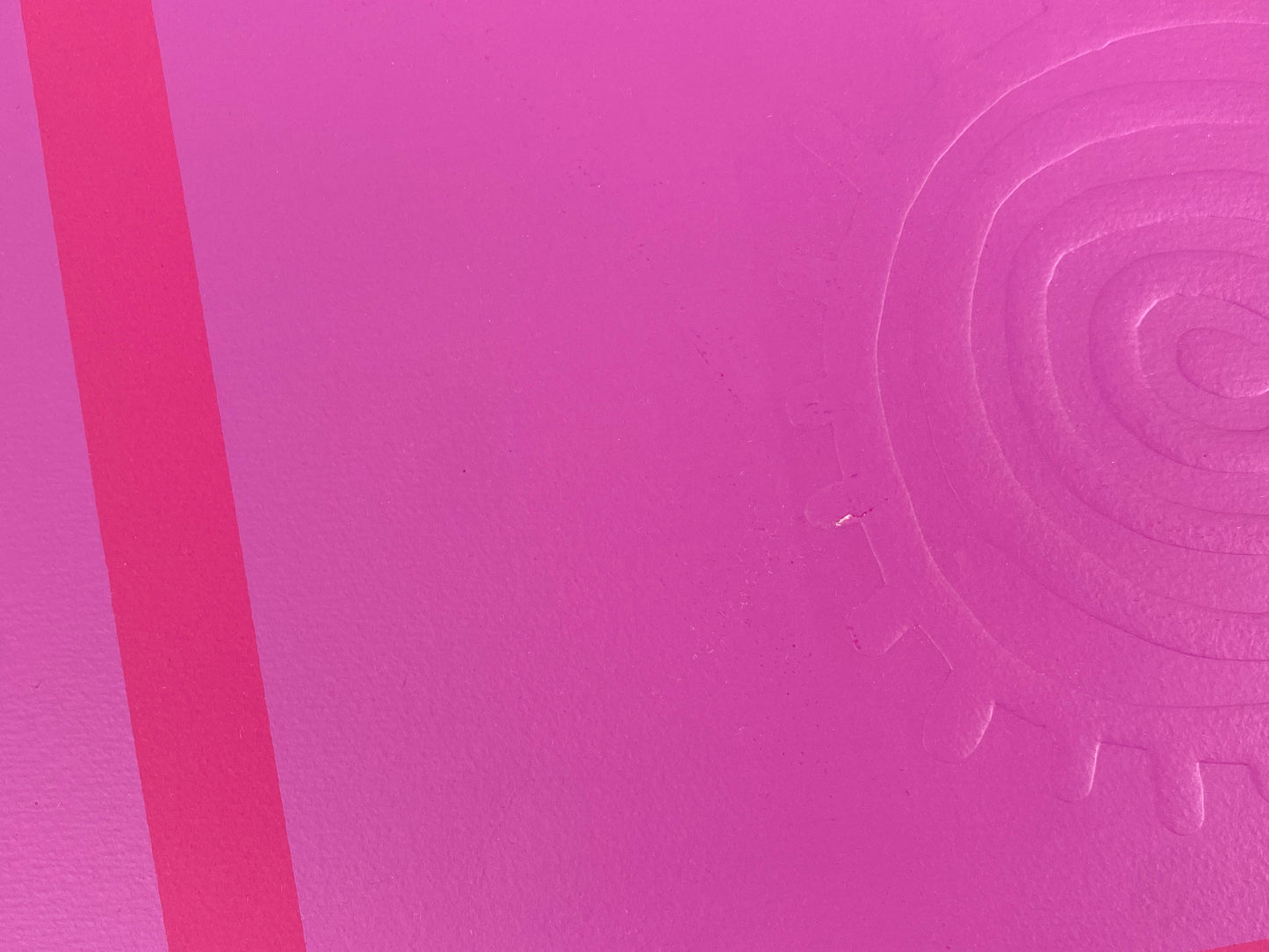 Nummerierter Siebdruck in Malvenfarbe mit Prägedruck von Karl-Heinz Franke (1916‒2006)