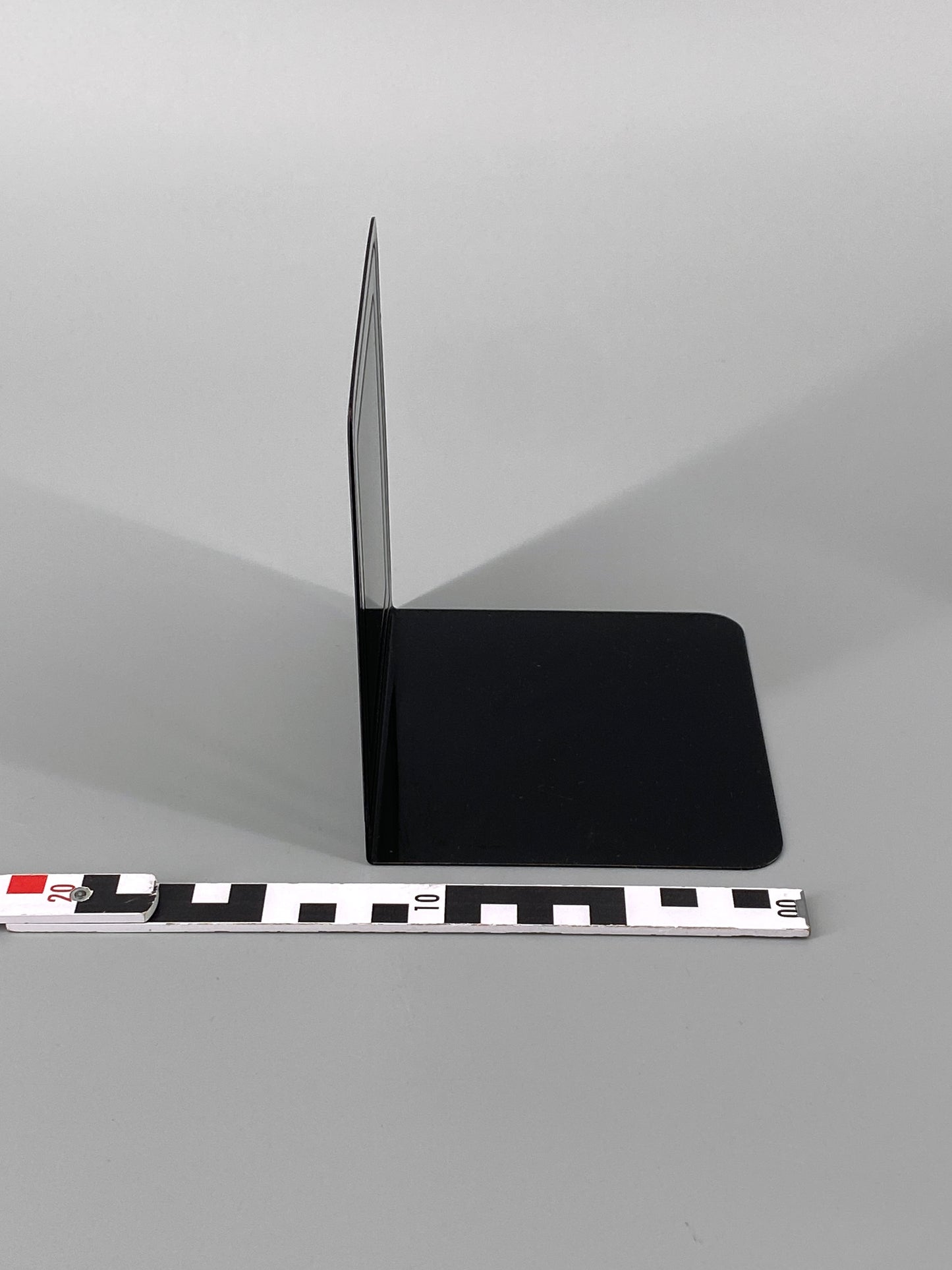 6 Buchstützen von Soennecken aus schwarz lackiertem Metall, Art Deco