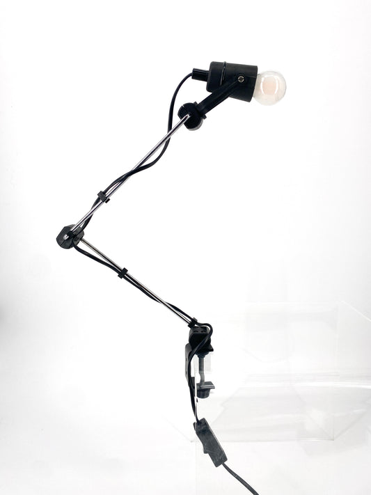 Schreibtischlampe, Klemmlampe im Industriedesign der Klassischen Moderne