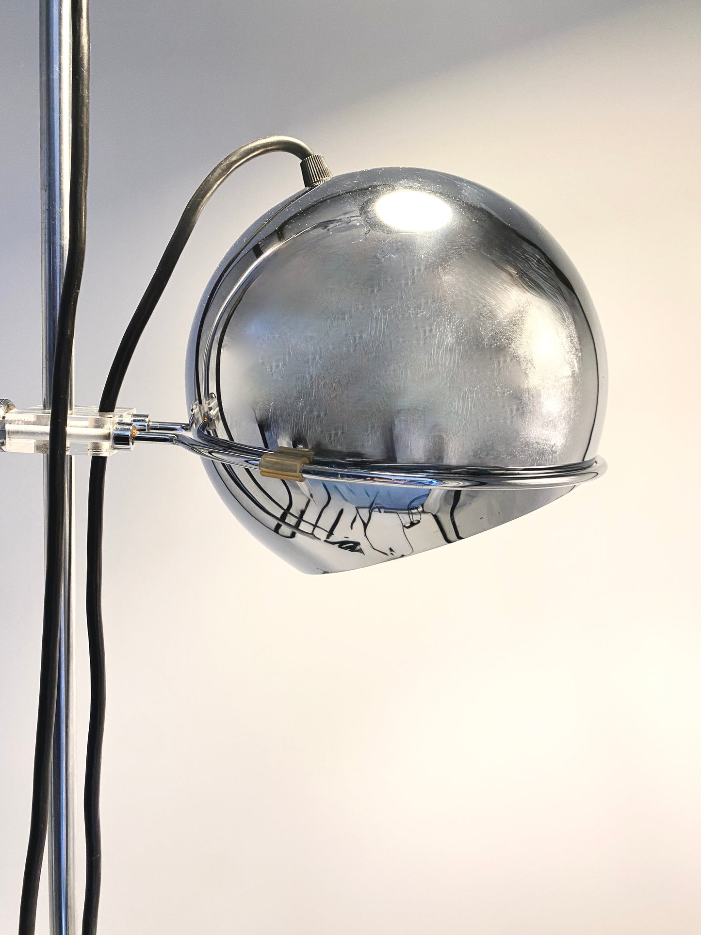 GEPO Eyball Stehlampe 2xSpots, Space-Age 70'er