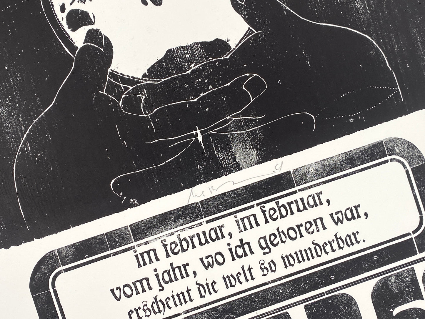 Signierte Holzschnittblätter des Bilderkalenders 1969 von Werkstatt Rixdorfer Drucke, Berlin