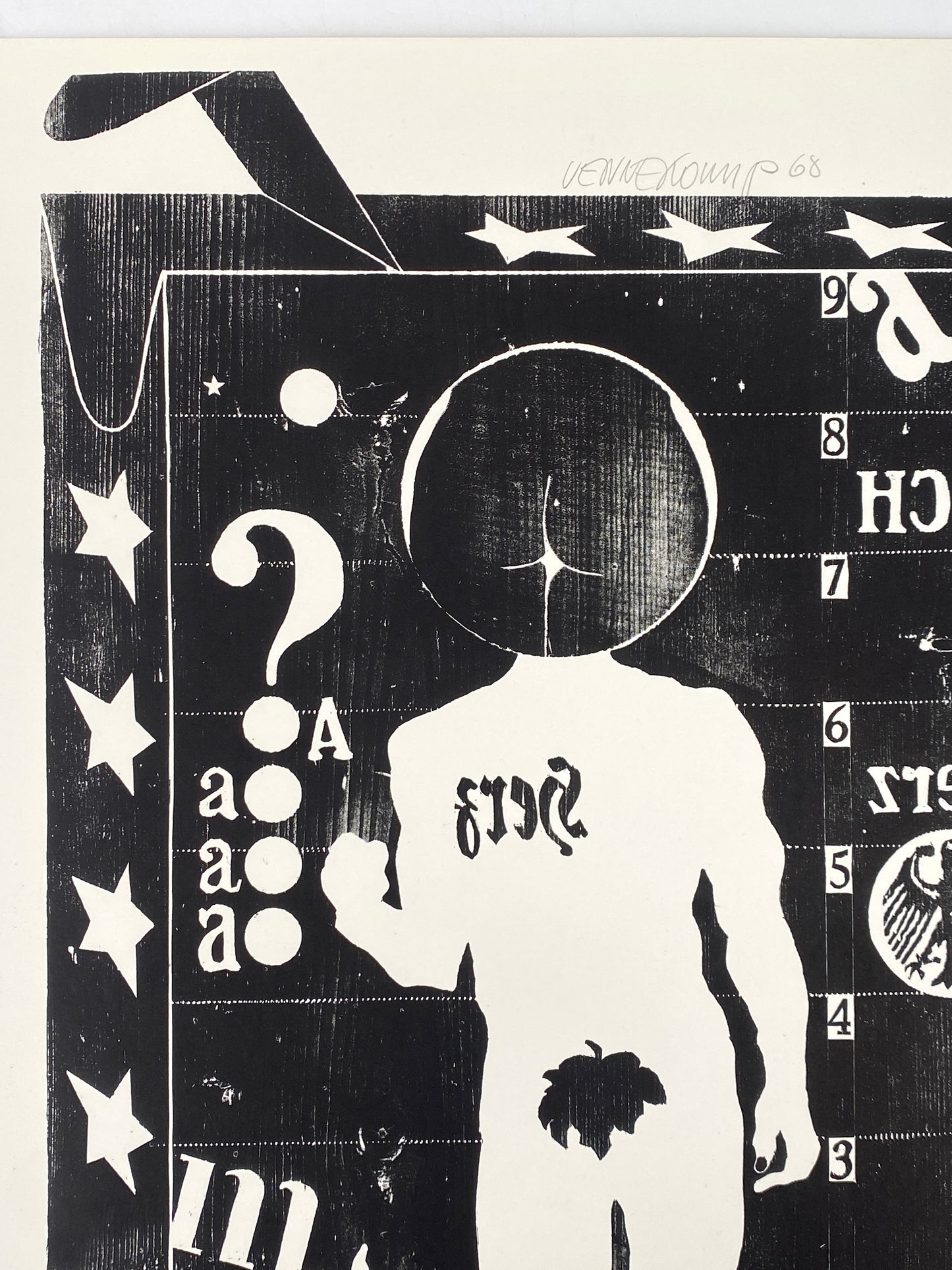 Signierte Holzschnittblätter des Bilderkalenders 1969 von Werkstatt Rixdorfer Drucke, Berlin