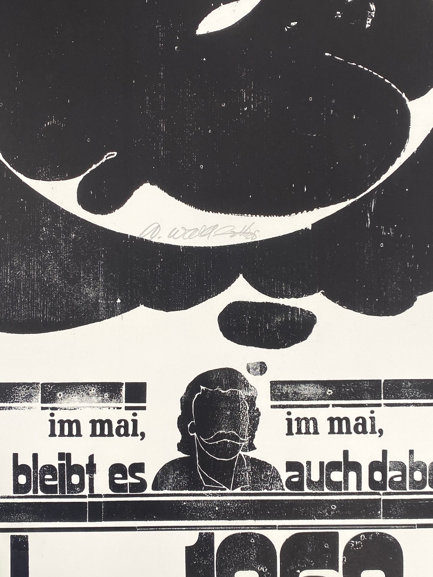 Signierte Holzschnittblätter des Bilderkalenders 1969 von Werkstatt Rixdorfer Drucke, Berlin