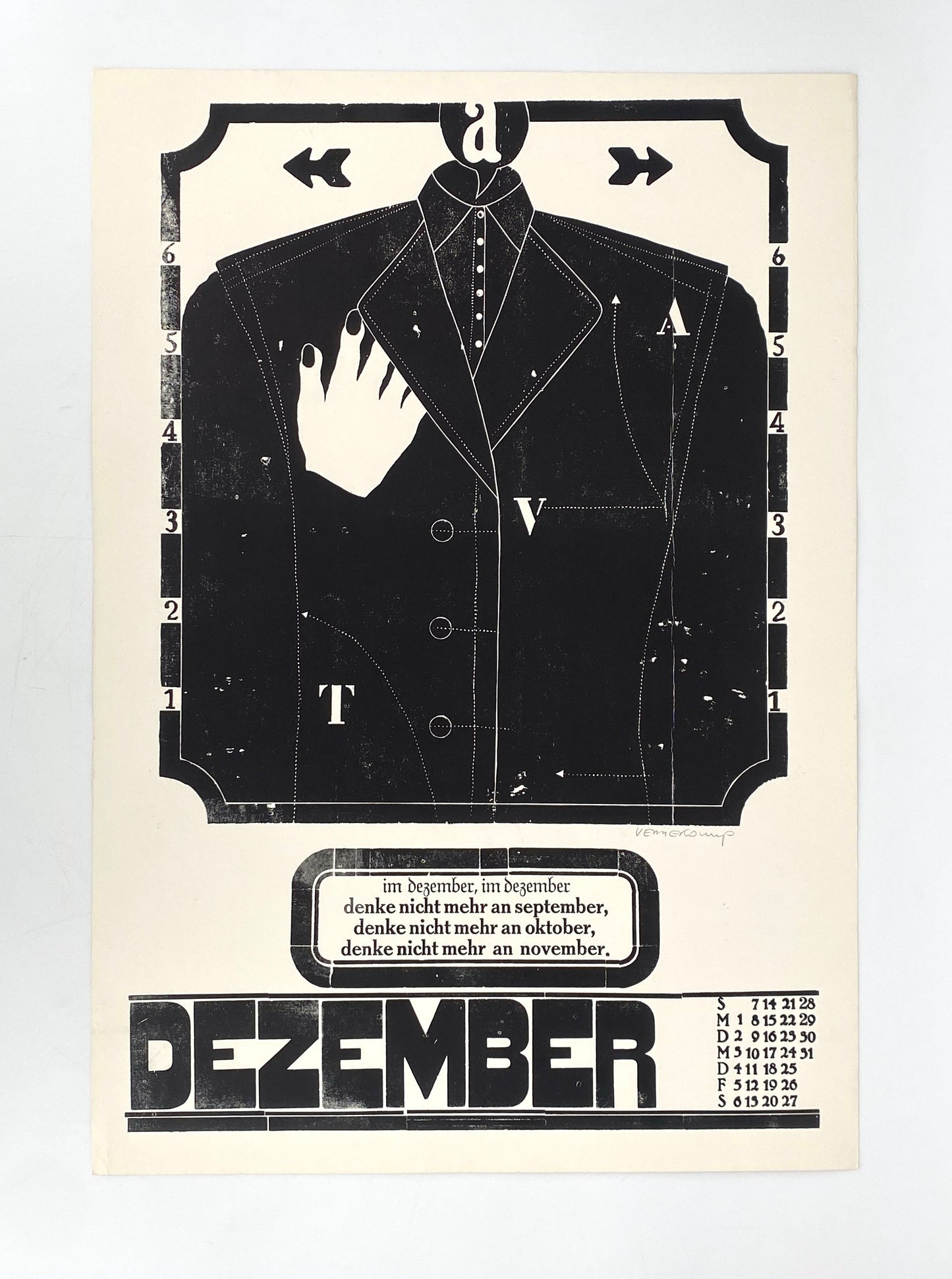 Signierte Holzschnittblätter des Bilderkalenders 1969 von Werkstatt Rixdorfer Drucke, Berlin