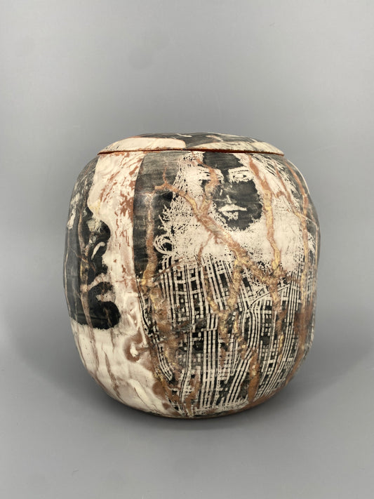Künstlerkeramikvase von Unbekannt, 1980er, Deutschland