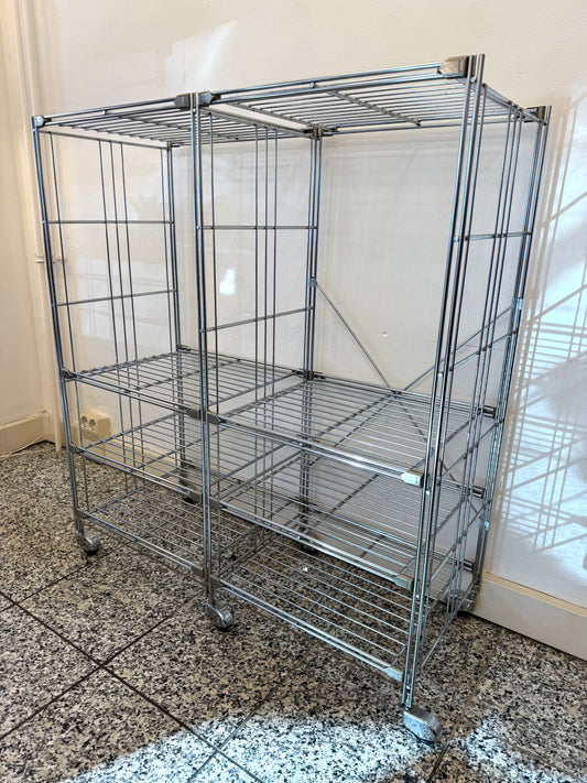 Balton Regal Serie BIII mit 8 Gittenböden, auf Rädern