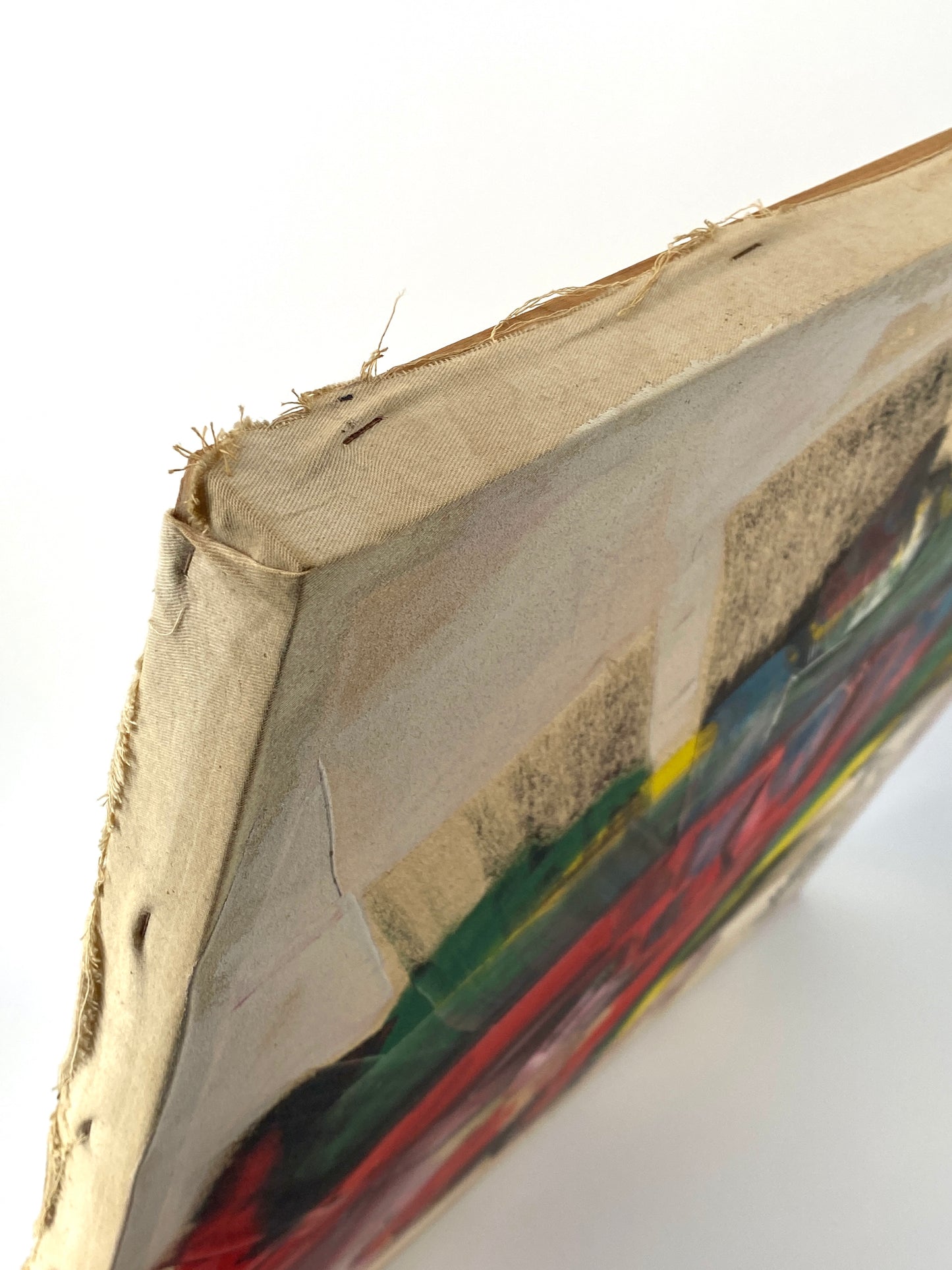 Expressives Acrylgemälde auf Leinwand aus dem Jahr 1991, signiert