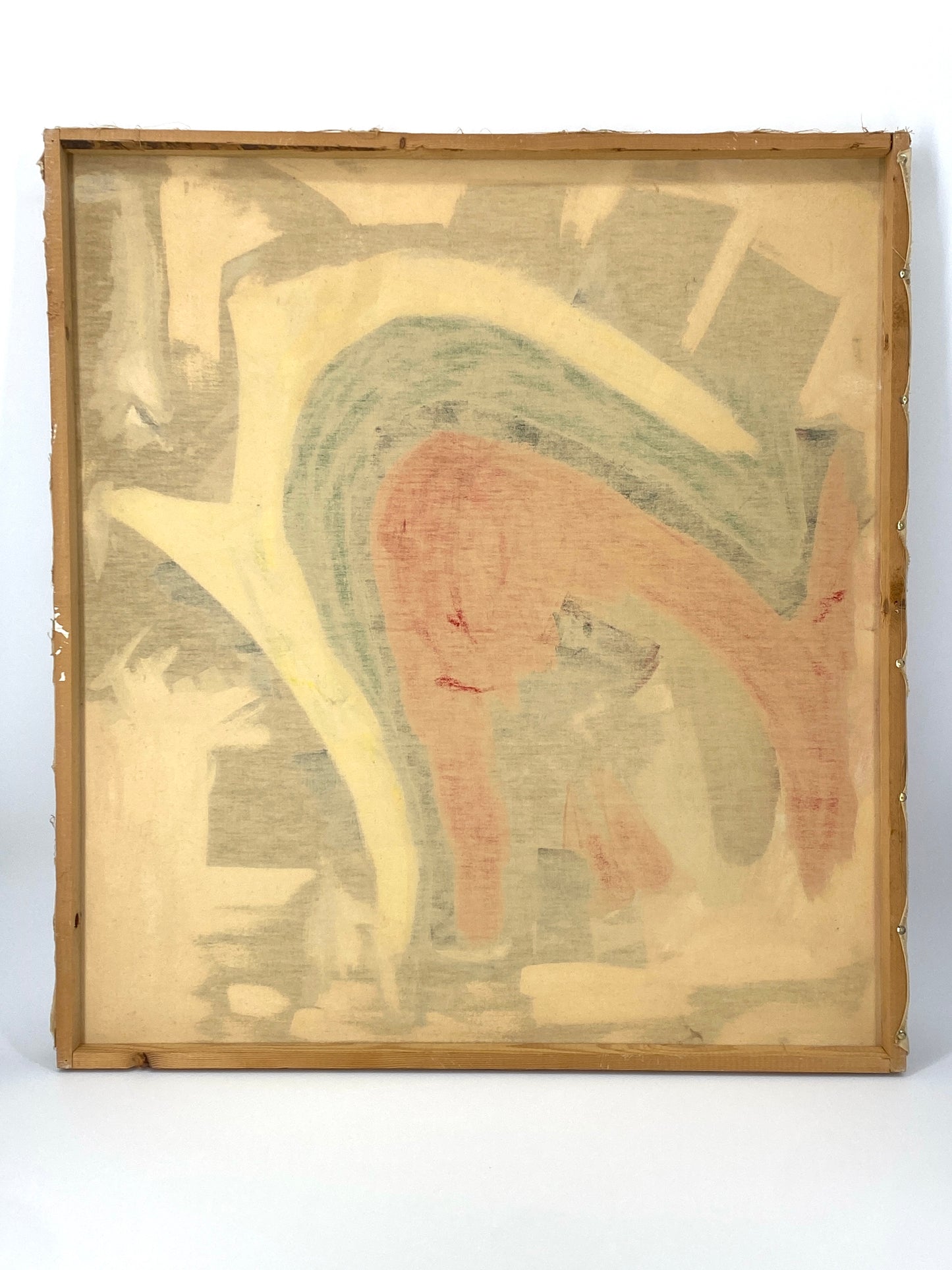 Expressives Acrylgemälde auf Leinwand aus dem Jahr 1991, signiert