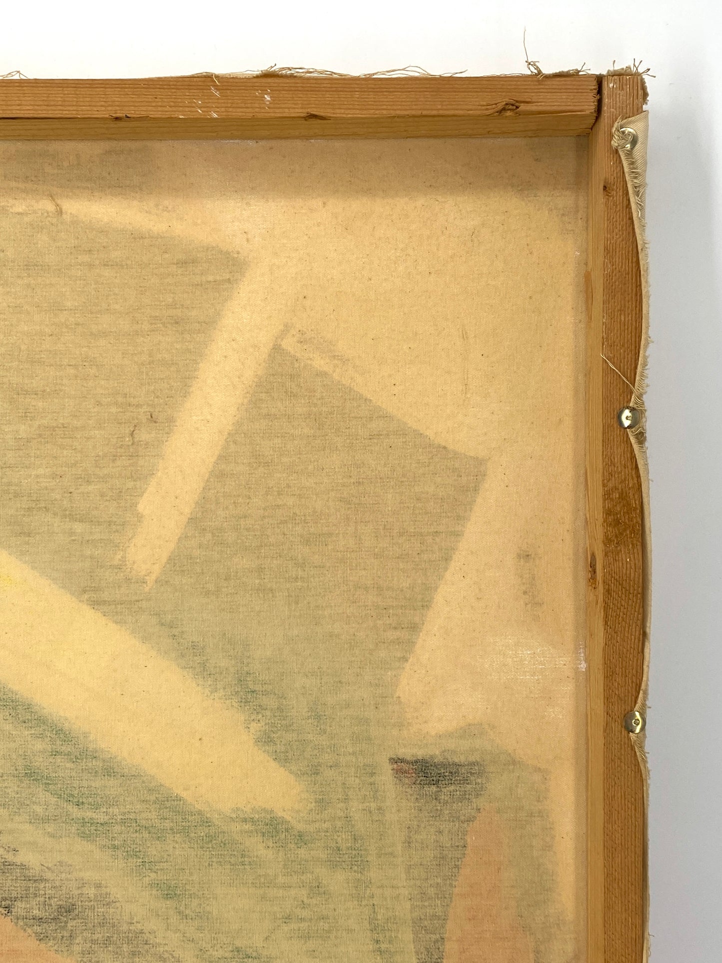Expressives Acrylgemälde auf Leinwand aus dem Jahr 1991, signiert