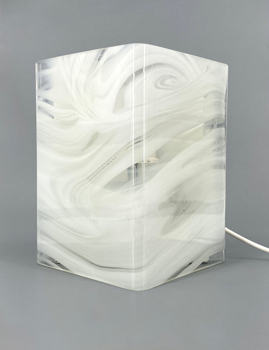 Postmoderne Wandlampe aus Muranoglas mit verchromten Details, Italien 80er