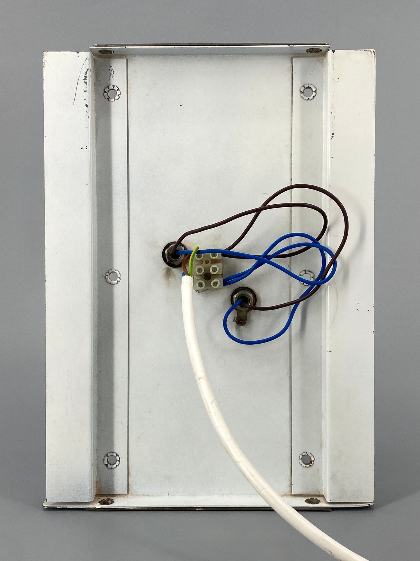 Postmoderne Wandlampe aus Muranoglas mit verchromten Details, Italien 80er