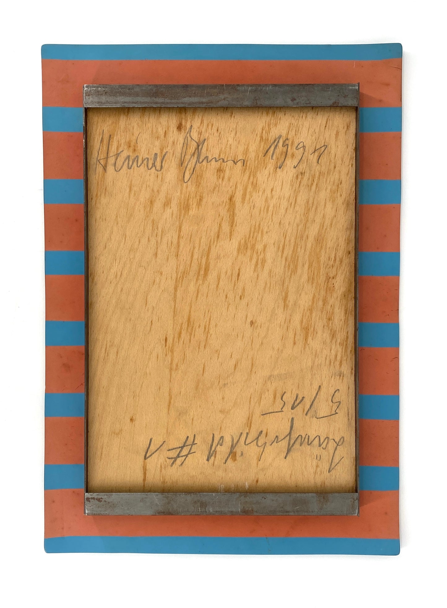 Signiertes und nummeriertes Kunstobjekt "Läuferbild 1" von Heiner Blum, Neo-Konzeptualismus 1991