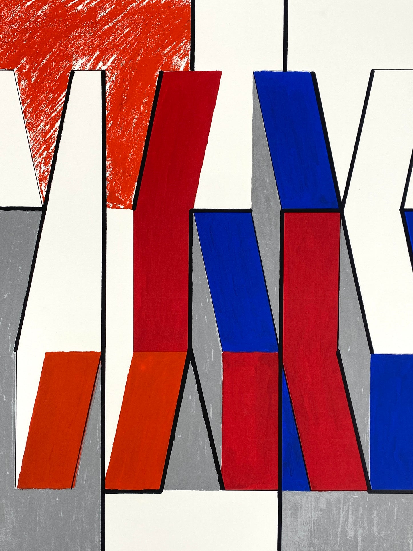 Handsignierter und nummerierter Farbsiebdruck "85/1" mit Widmung von Otto Herbert Hajek (1927–2005), 1985