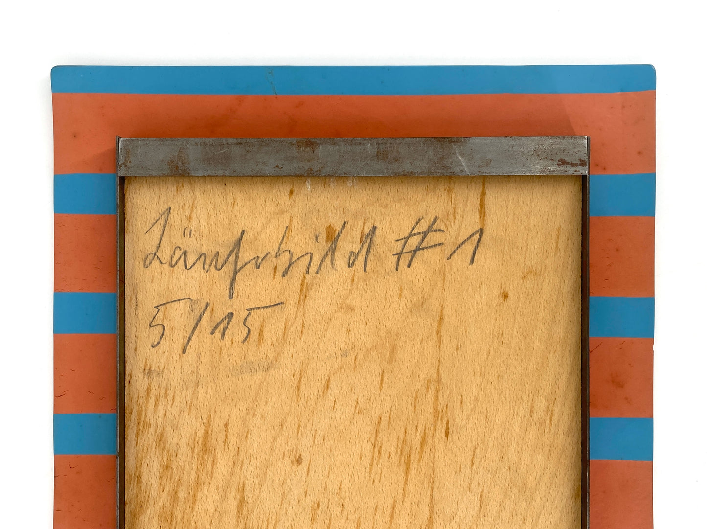 Signiertes und nummeriertes Kunstobjekt "Läuferbild 1" von Heiner Blum, Neo-Konzeptualismus 1991