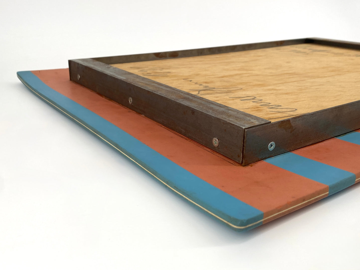 Signiertes und nummeriertes Kunstobjekt "Läuferbild 1" von Heiner Blum, Neo-Konzeptualismus 1991