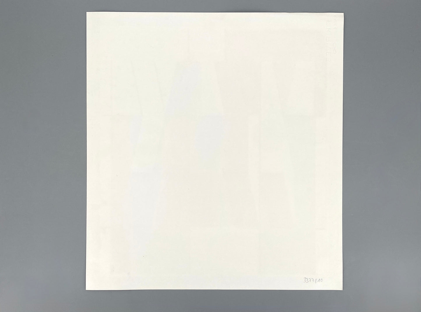 Handsignierter und nummerierter Farbsiebdruck "85/1" mit Widmung von Otto Herbert Hajek (1927–2005), 1985