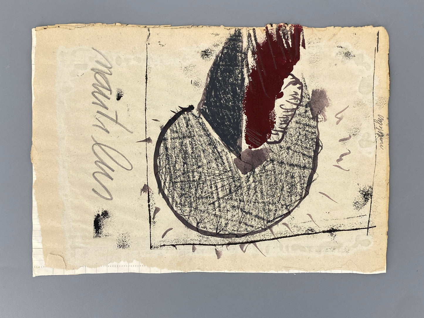 Reihe aus 4 Gemälden mit abstrakten, metaphysischen Motiven von Dieter Krüll (geb. 1949), 1972