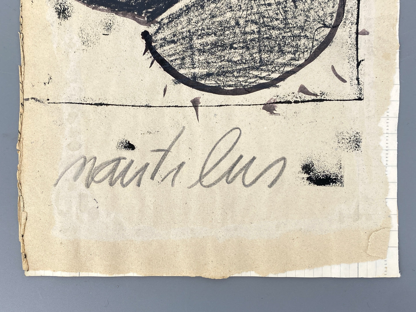 Reihe aus 4 Gemälden mit abstrakten, metaphysischen Motiven von Dieter Krüll (geb. 1949), 1972