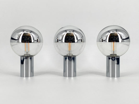 Verchromte Decken- oder Wandlampe von Motoko Ishii für Staff, 70er
