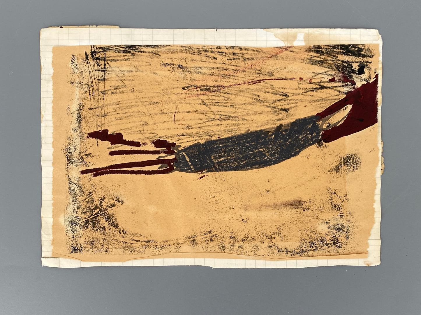 Reihe aus 4 Gemälden mit abstrakten, metaphysischen Motiven von Dieter Krüll (geb. 1949), 1972