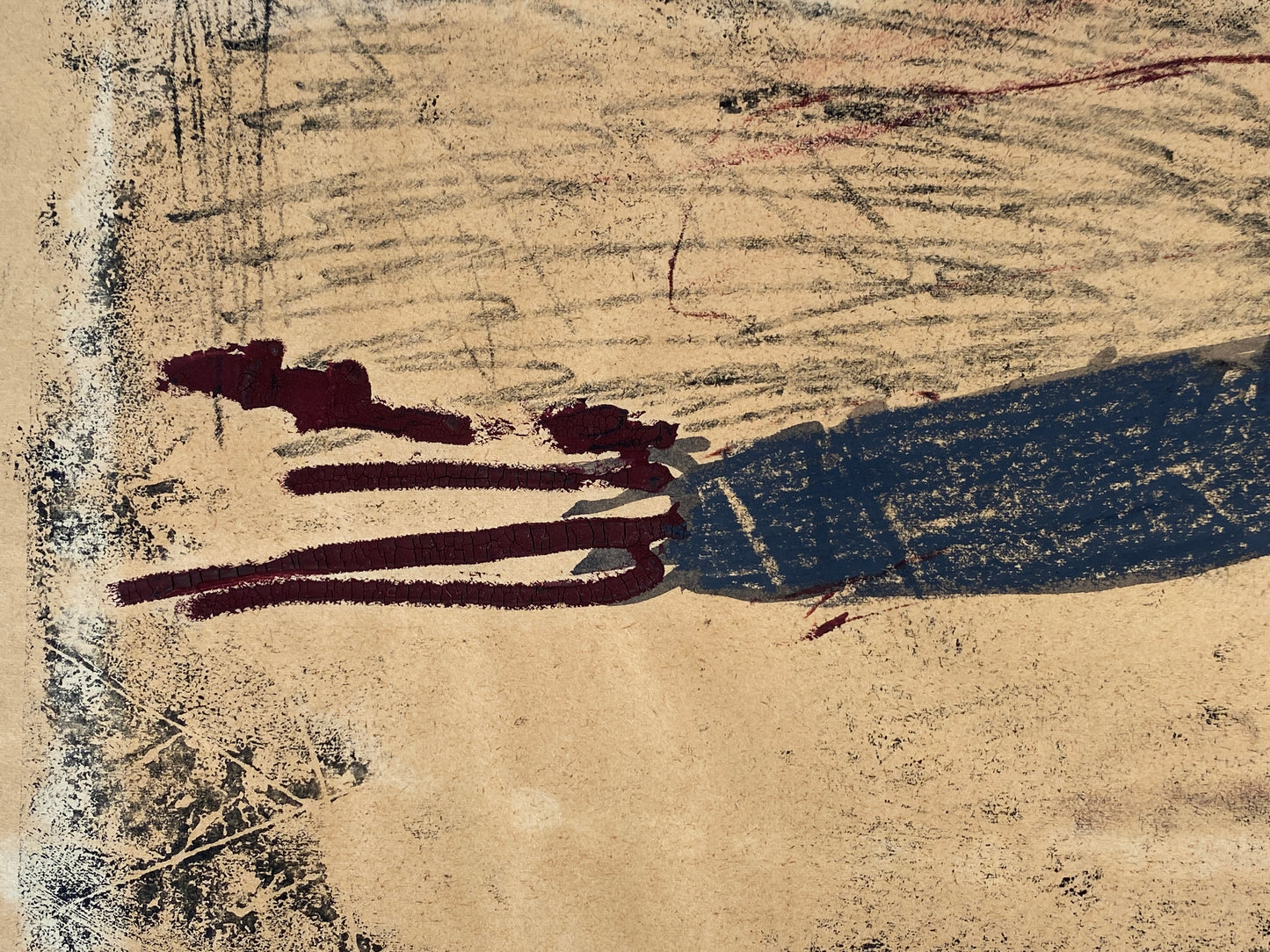 Reihe aus 4 Gemälden mit abstrakten, metaphysischen Motiven von Dieter Krüll (geb. 1949), 1972