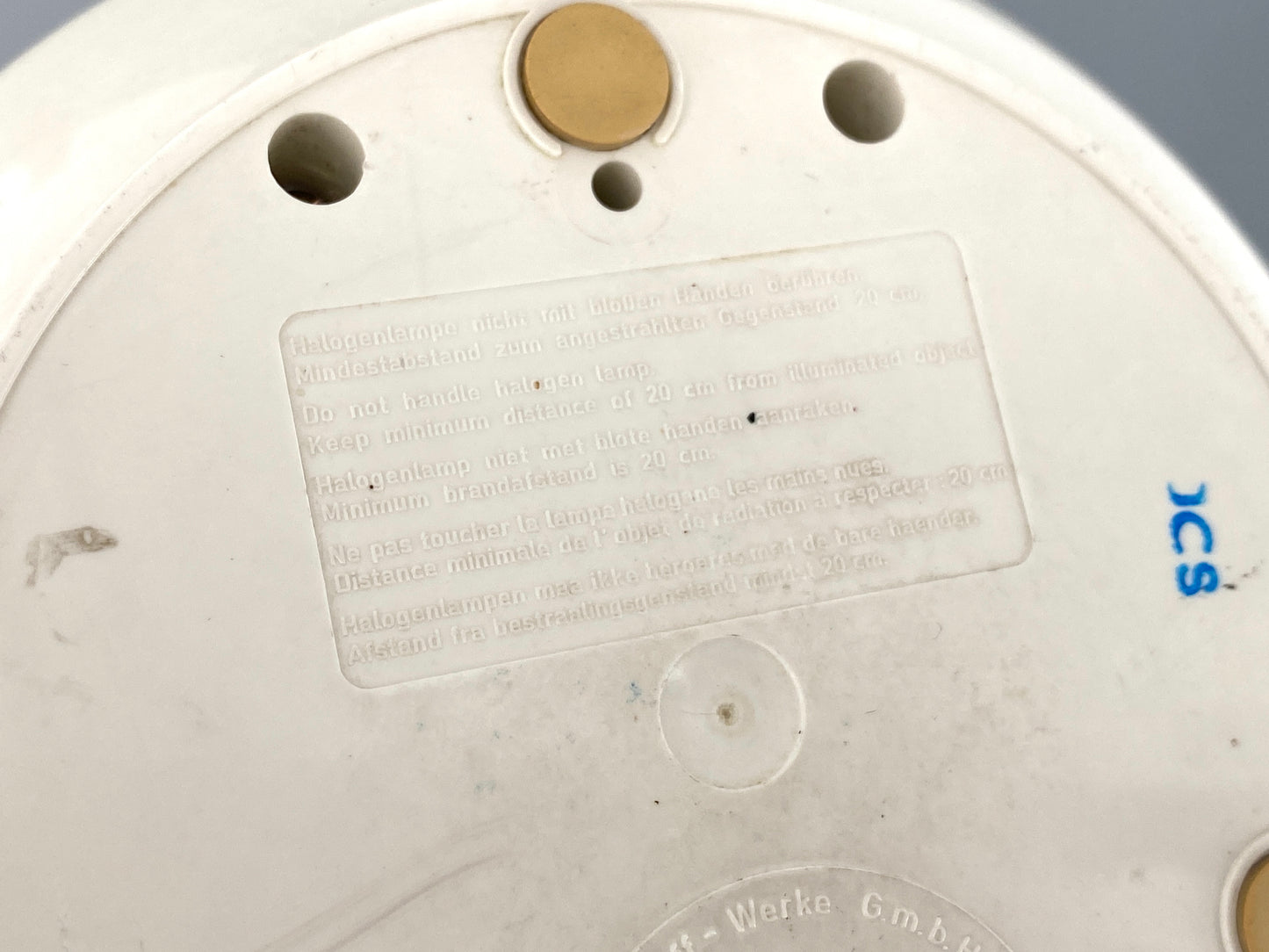 Verstellbare, weiße Tischlampe mit Teleskoparm von Eichhoff-Werke, Deutschland 70er