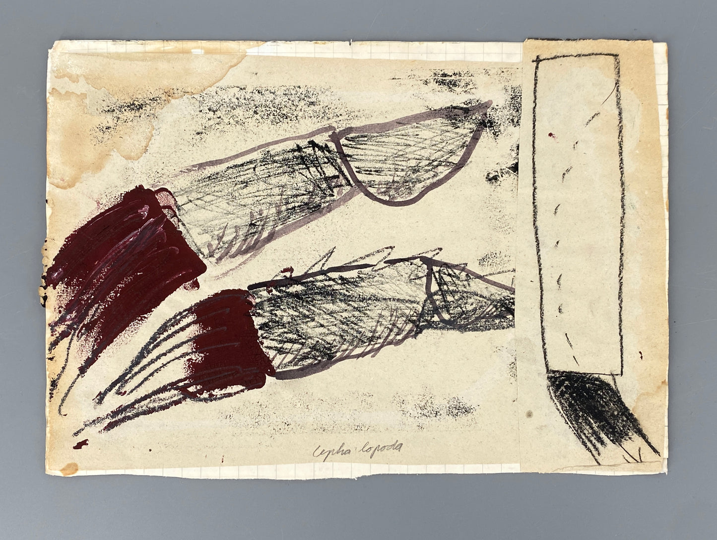 Reihe aus 4 Gemälden mit abstrakten, metaphysischen Motiven von Dieter Krüll (geb. 1949), 1972