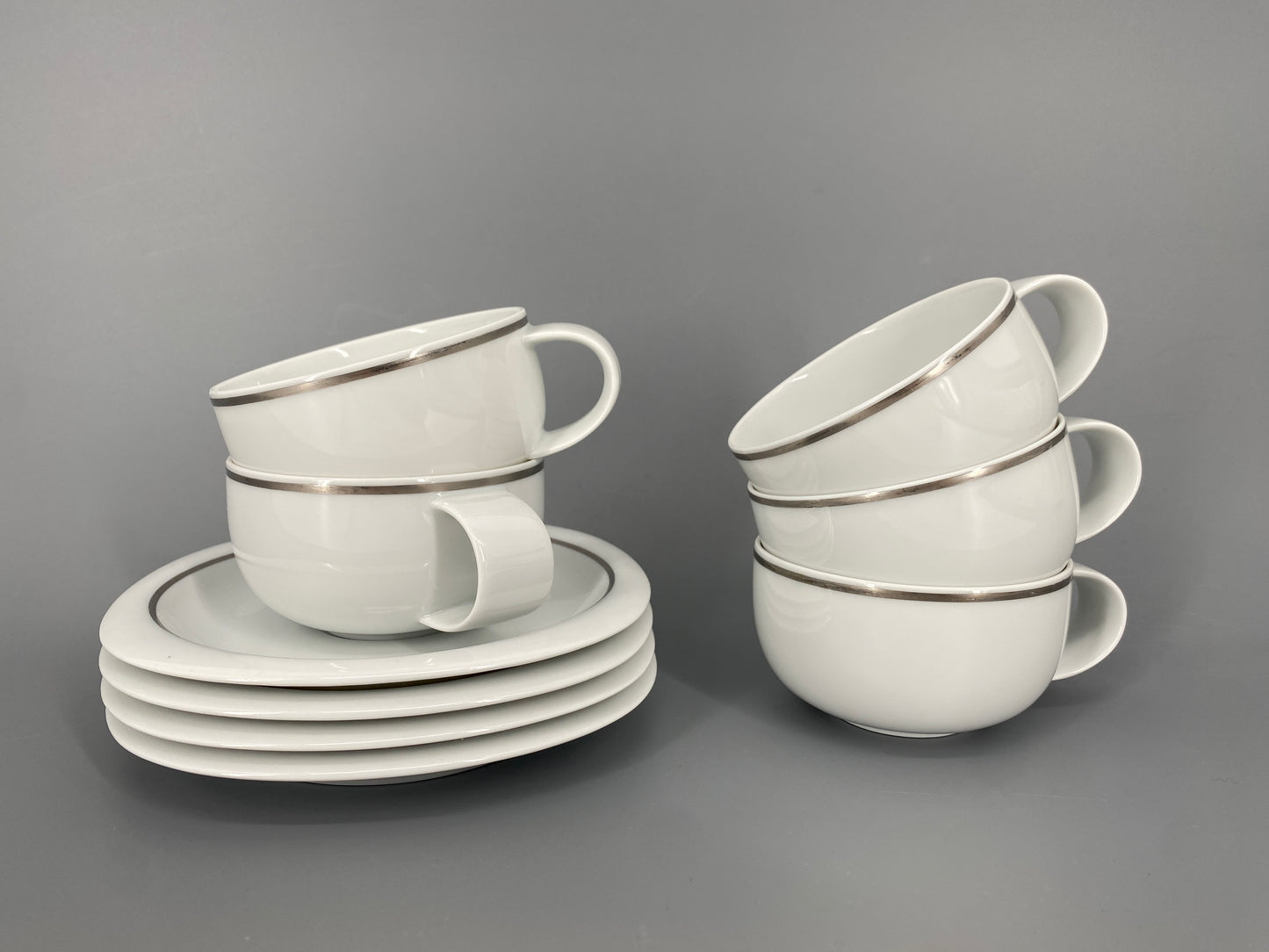 Teegedeck von Rosenthal aus der studio-linie, Suomi Linja Platin, Deutschland