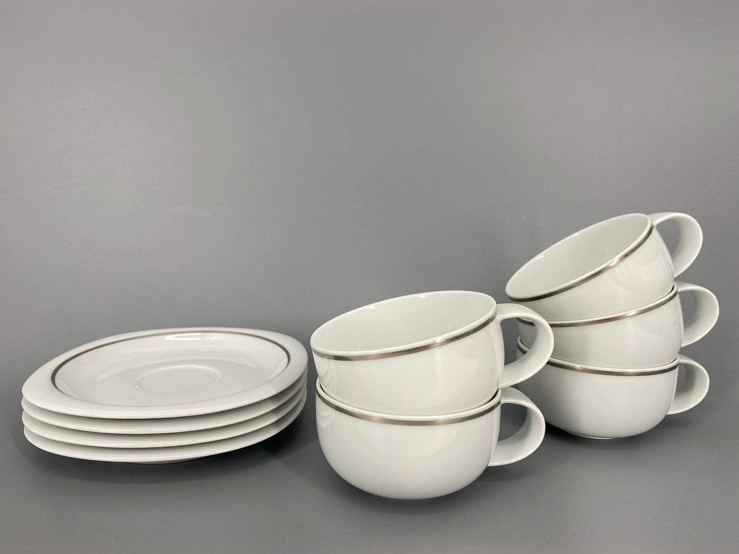 Teegedeck von Rosenthal aus der studio-linie, Suomi Linja Platin, Deutschland