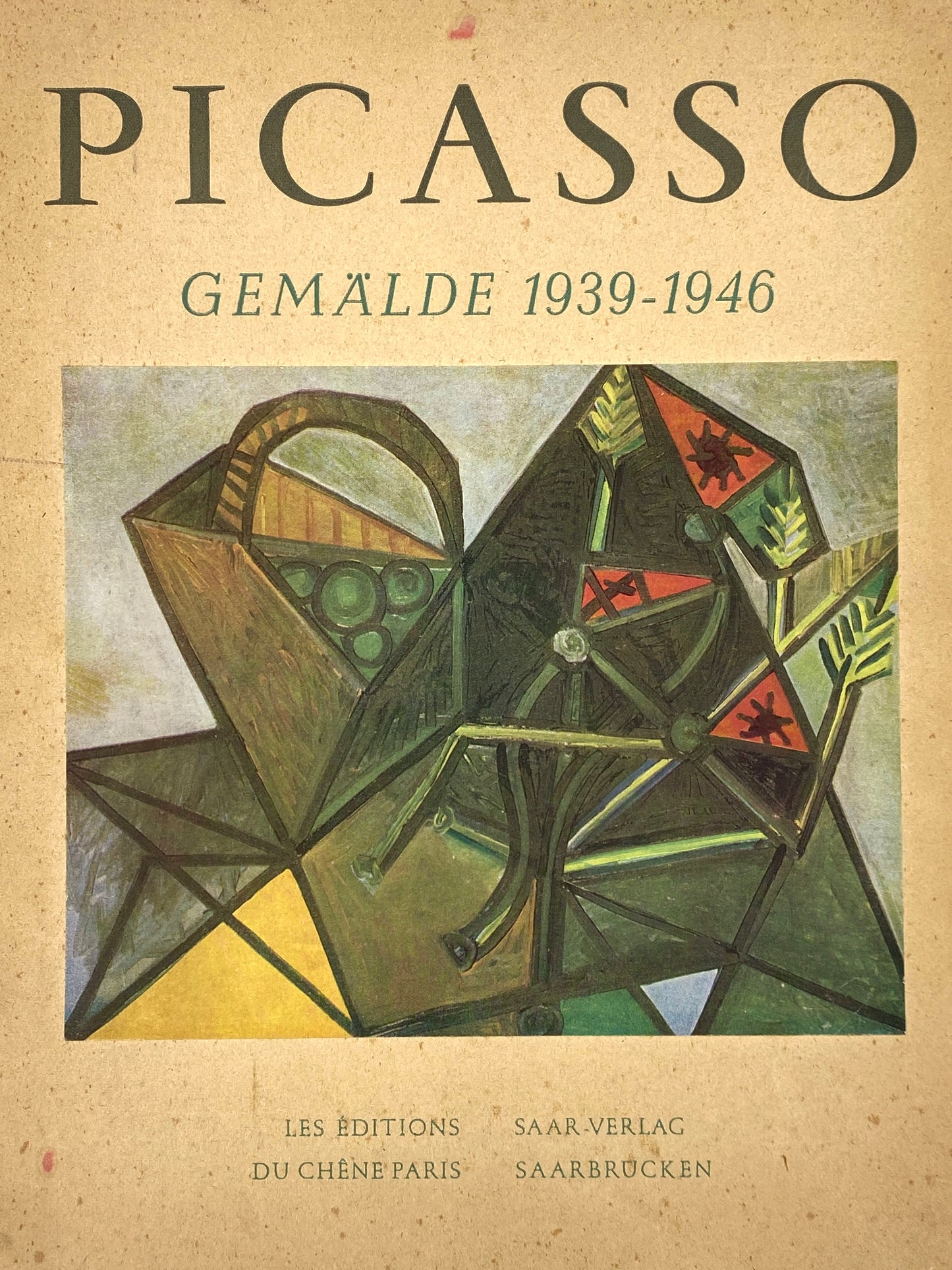 Mappe "Picasso. Gemälde 1939–1946" mit 15 losen Tafeln aus dem Jahr 1947, Ausgabe für die Besatzungszonen