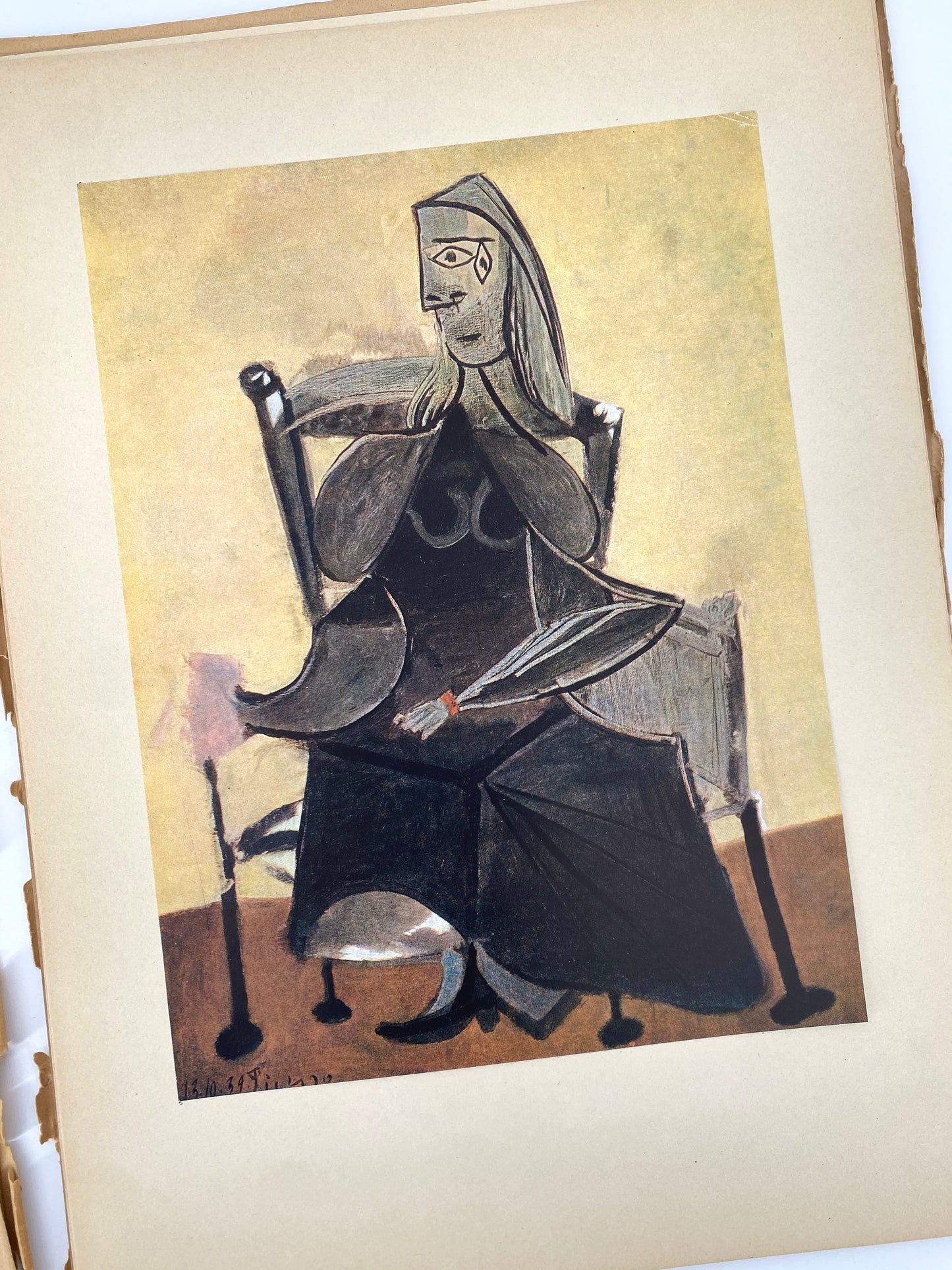 Mappe "Picasso. Gemälde 1939–1946" mit 15 losen Tafeln aus dem Jahr 1947, Ausgabe für die Besatzungszonen