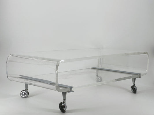 Space Age Couchtisch aus Acrylglas, 1970er Jahre