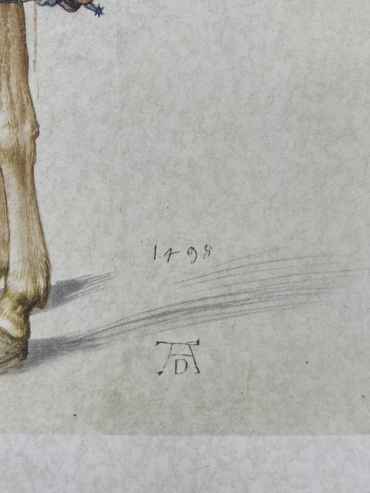 hochwertiger Kunstdruck von Albrecht Dürer: Studie eines Reiters, 1498