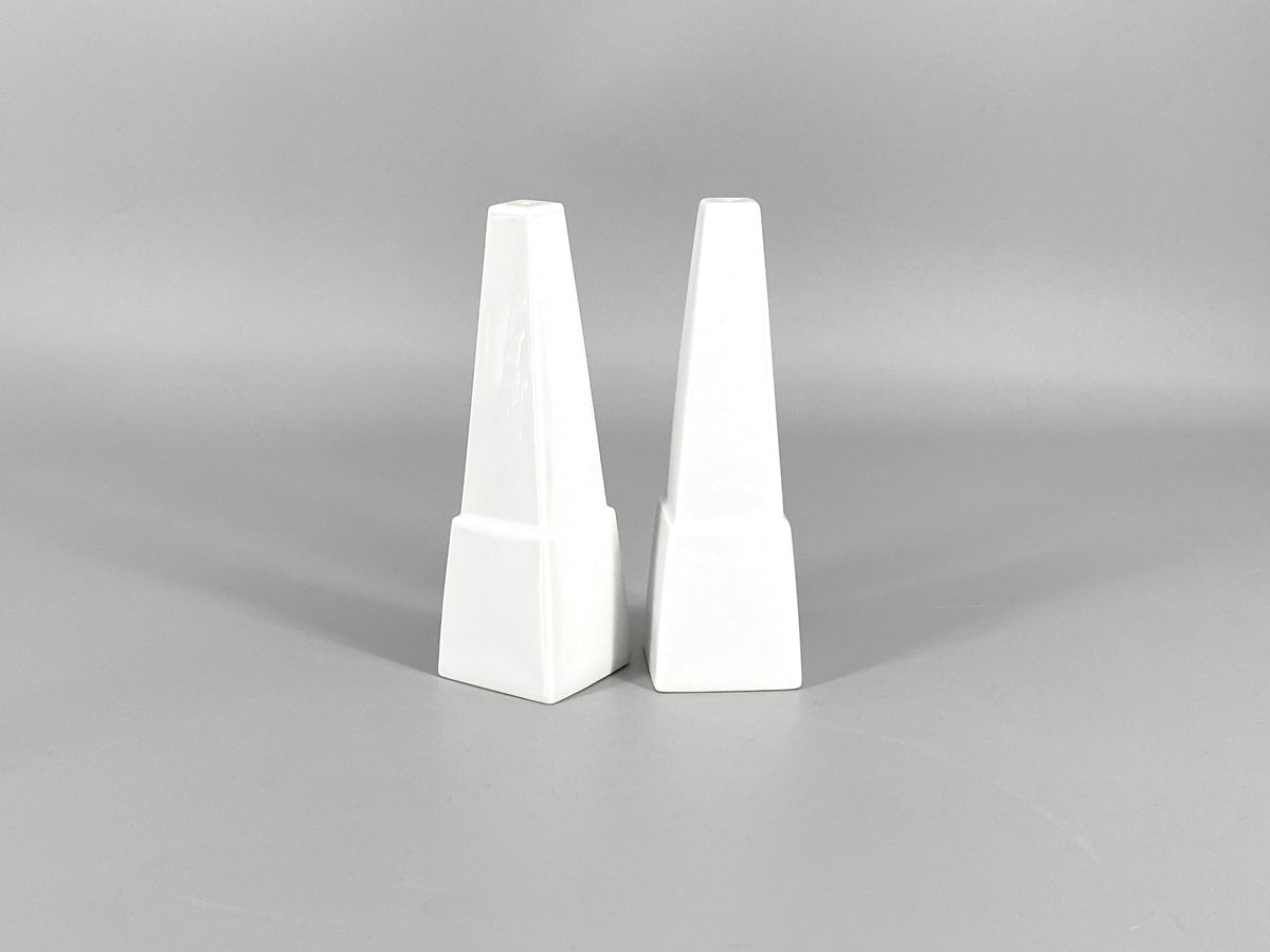 Salz- und Pfeffer Streuer "Il Faro" aus Porzellan von Aldo Rossi für Rosenthal