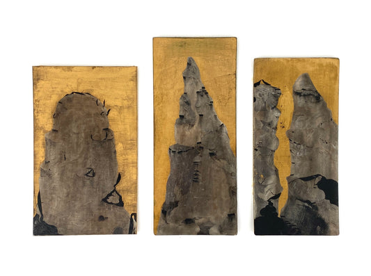Reihe aus drei Gemälden von Dieter Krüll (geb. 1949), 1971