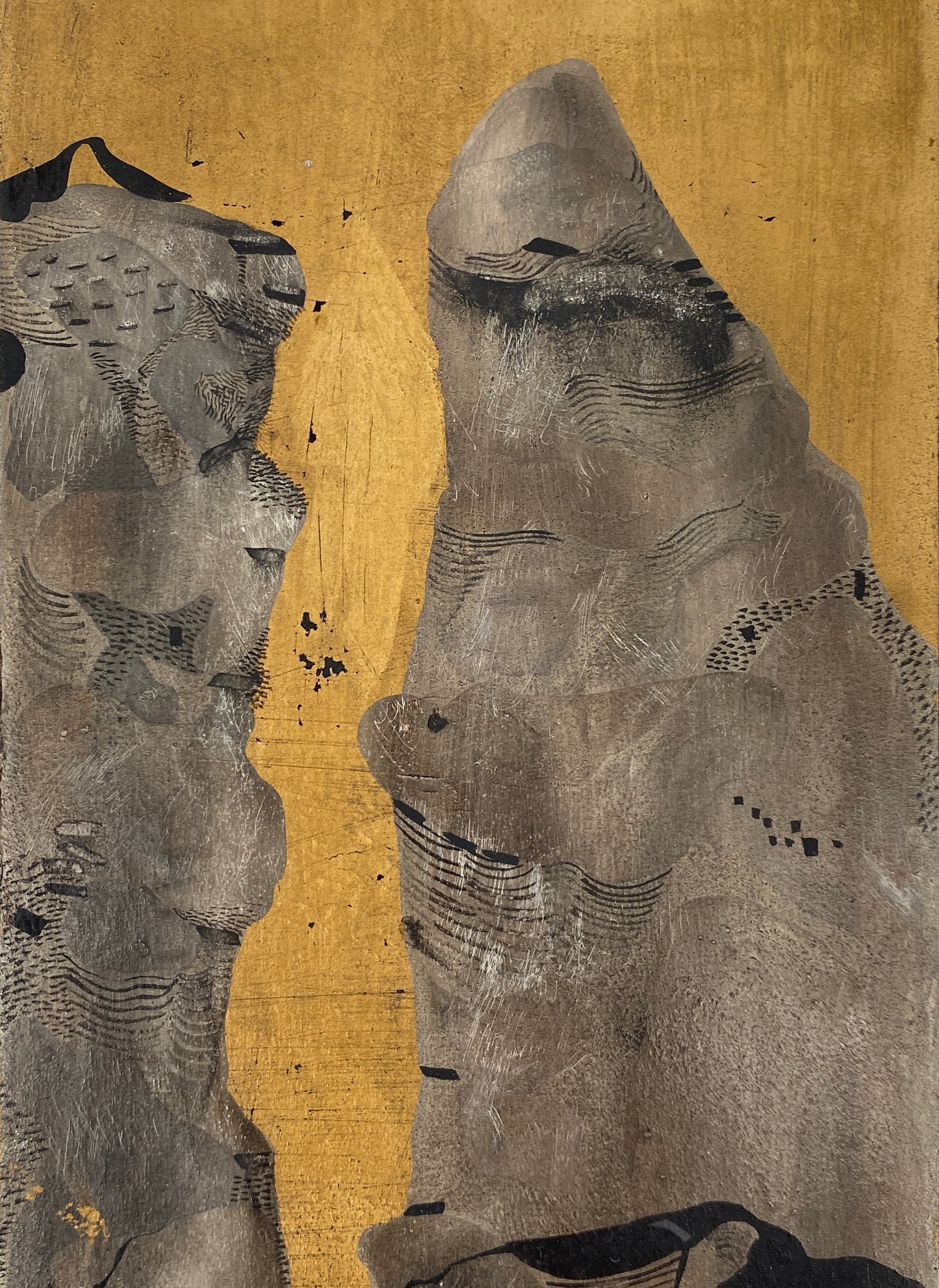 Reihe aus drei Gemälden von Dieter Krüll (geb. 1949), 1971