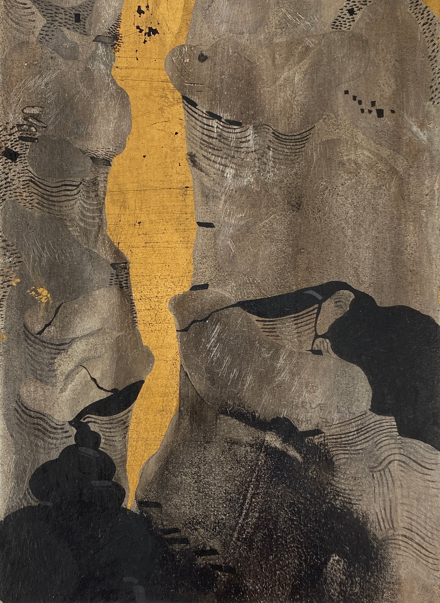 Reihe aus drei Gemälden von Dieter Krüll (geb. 1949), 1971