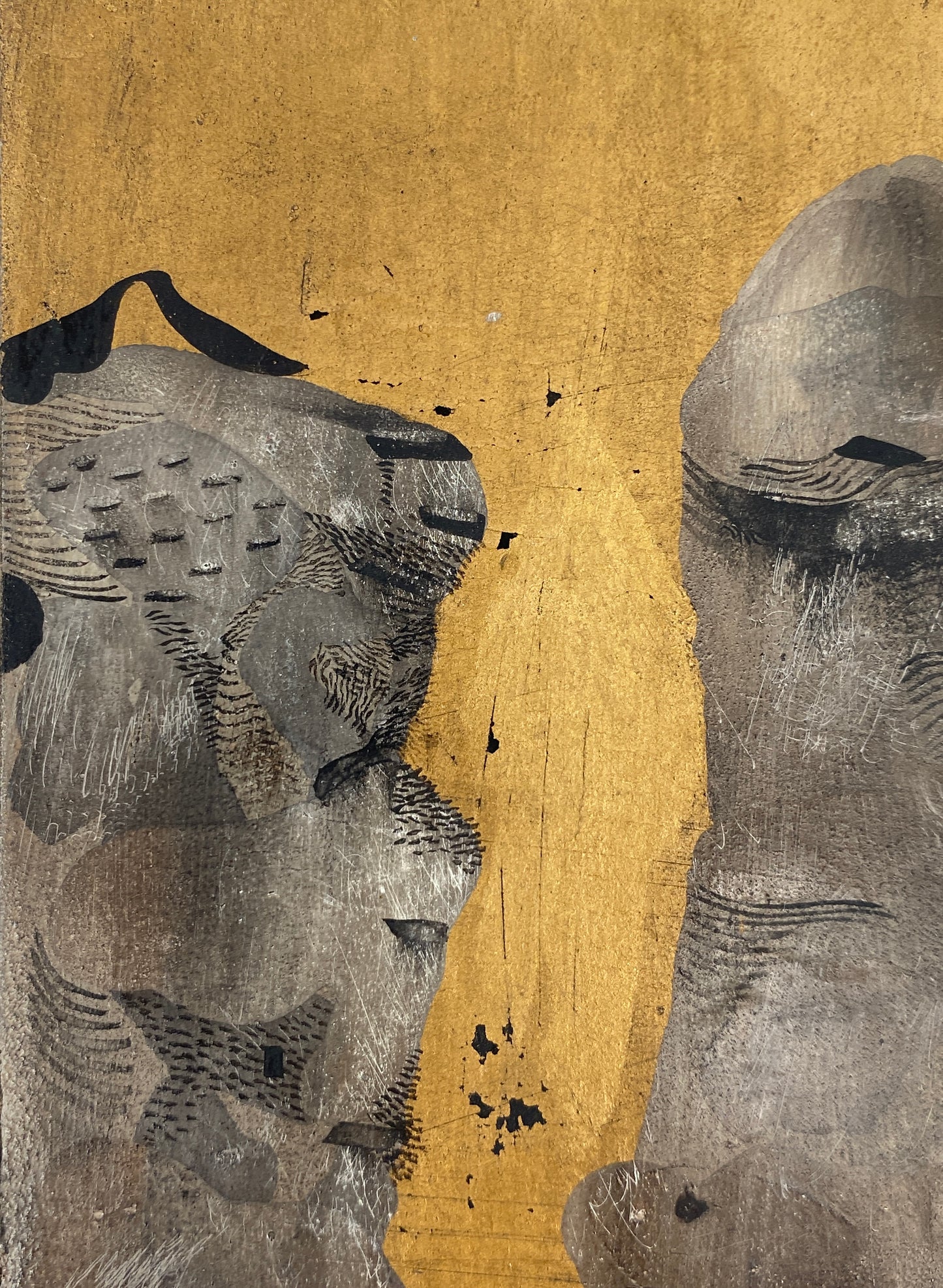 Reihe aus drei Gemälden von Dieter Krüll (geb. 1949), 1971