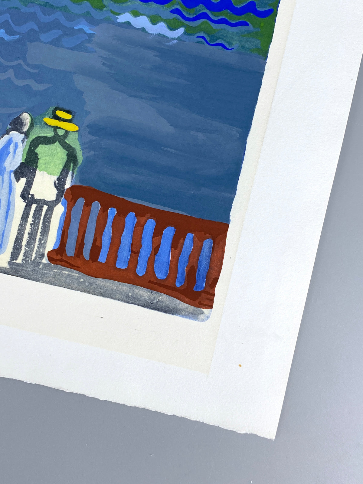 Nummerierte Farblithografie "La mer au Havre" mit Pochoir nach Raoul Dufy (1877–1953), Edition Euro Art, Wien