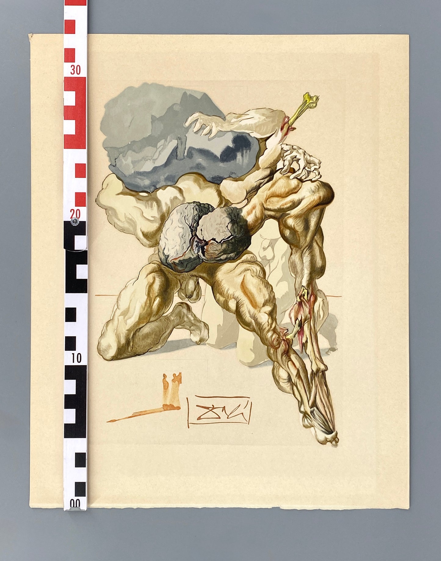 Holzstich von Salvador Dalí aus der Reihe „Göttliche Komödie“ nach dem Werk von Dante, Paris um 1959–1964