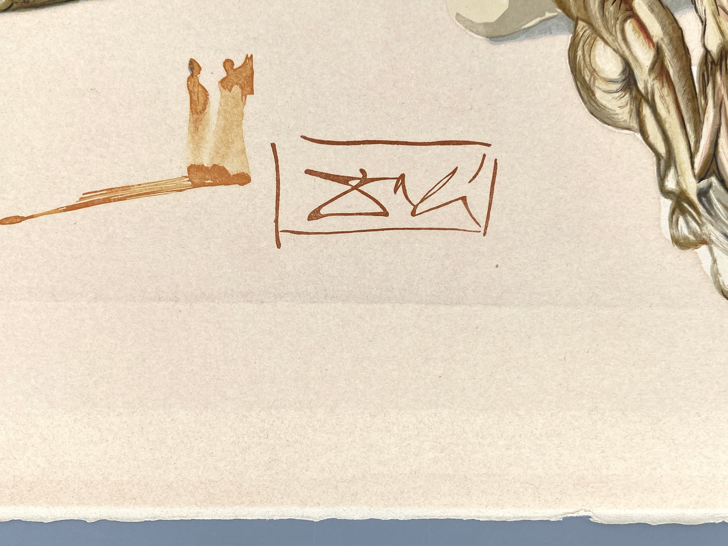 Holzstich von Salvador Dalí aus der Reihe „Göttliche Komödie“ nach dem Werk von Dante, Paris um 1959–1964