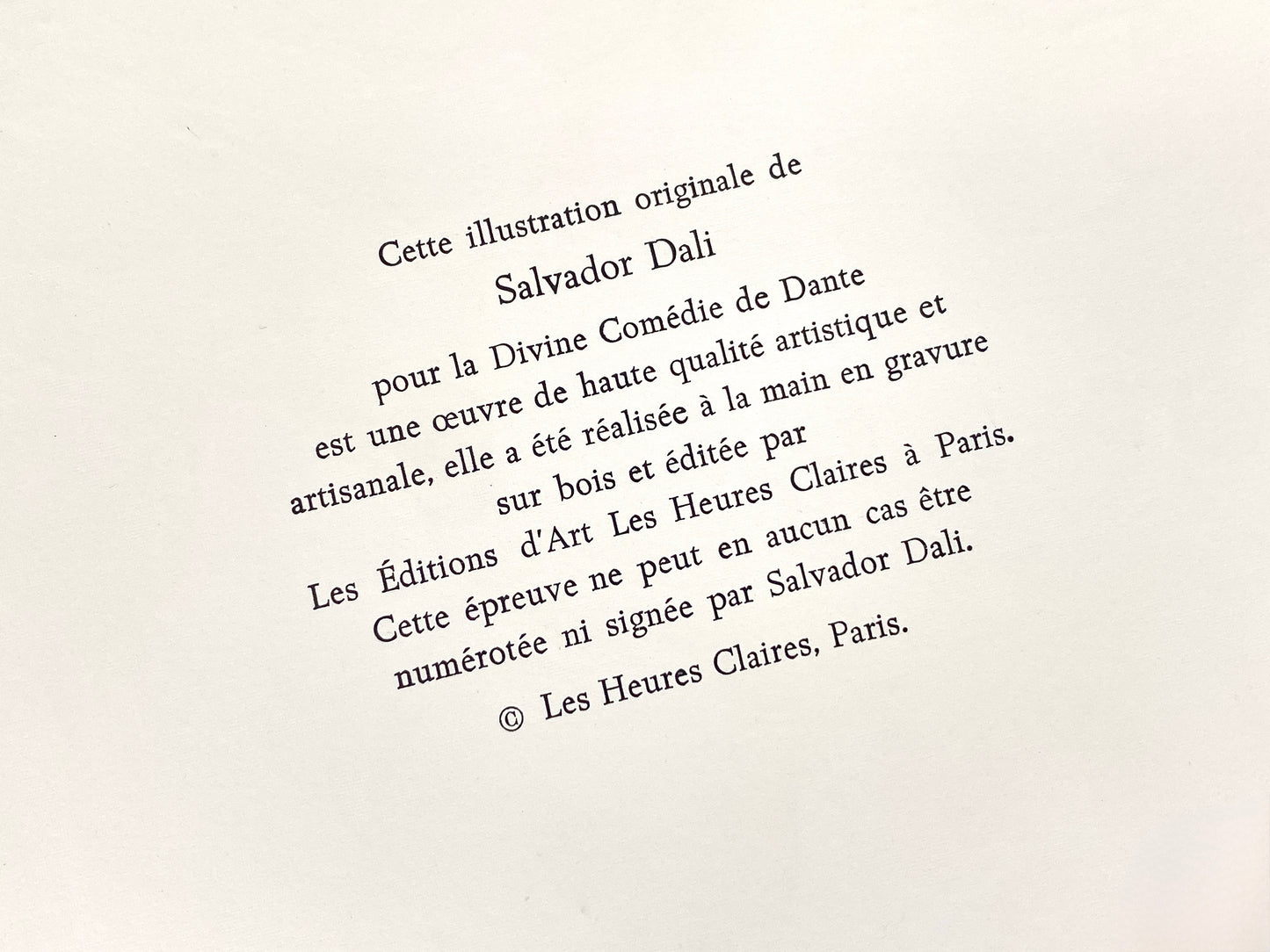 Holzstich von Salvador Dalí aus der Reihe „Göttliche Komödie“ nach dem Werk von Dante, Paris um 1959–1964
