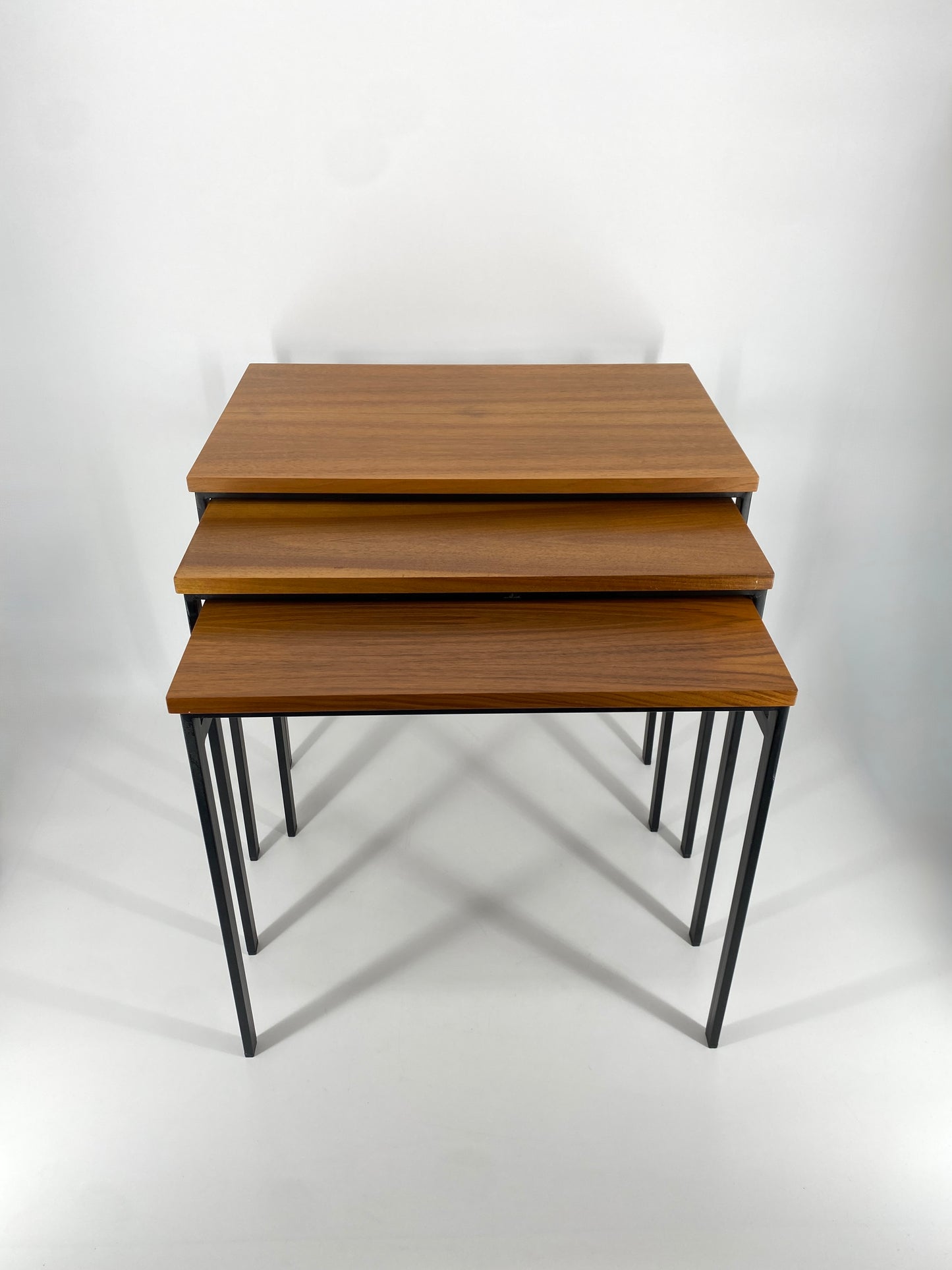 3 Satztische im Mid Century Design mit Teakholz, 1960er