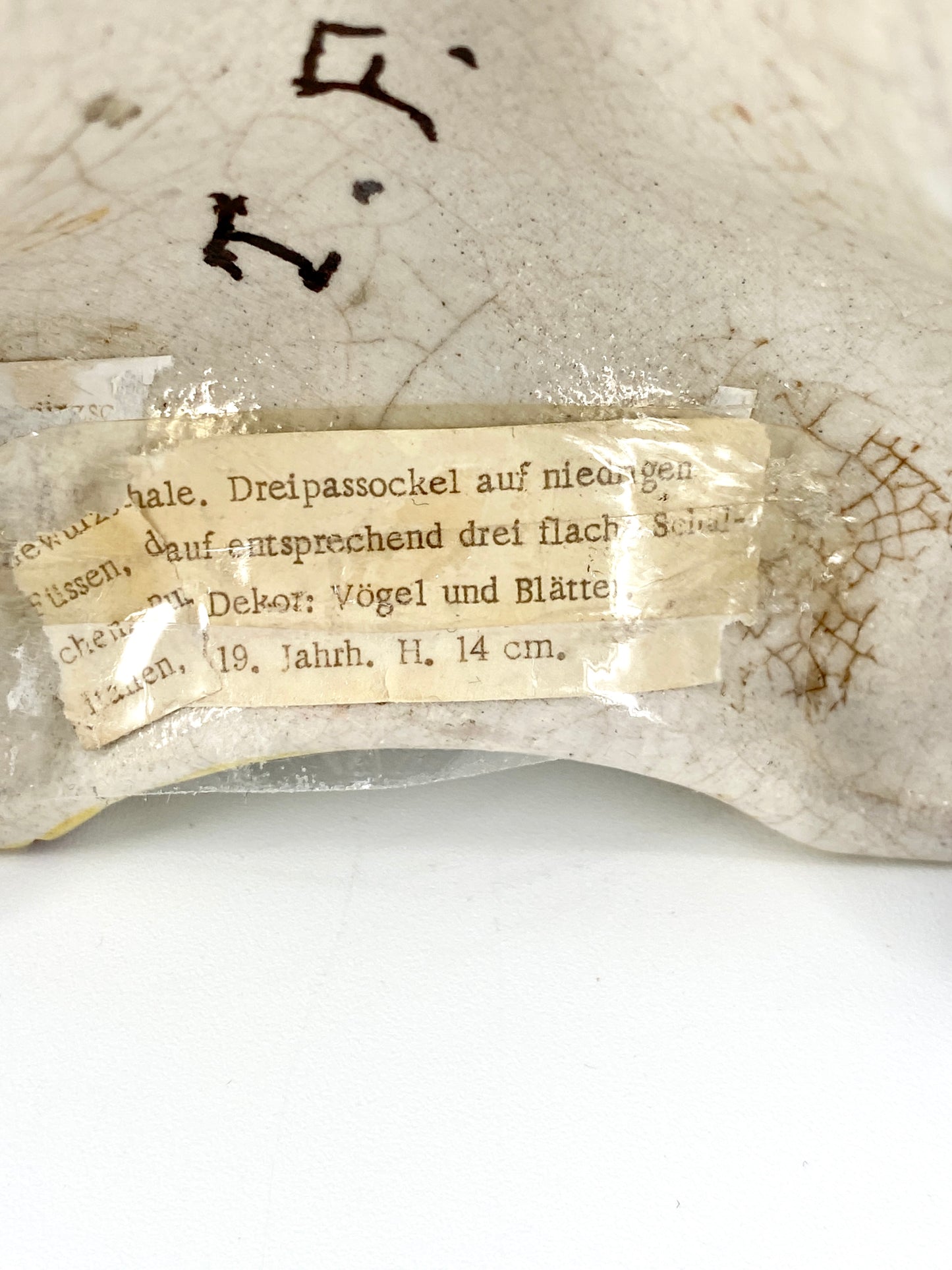 Gewürzschale Keramik, 19. Jh Italien
