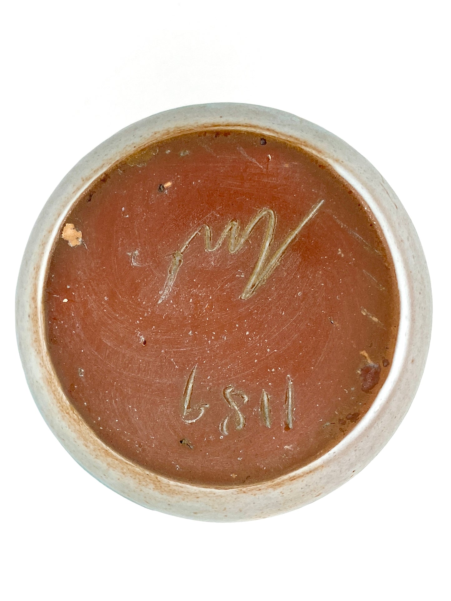 Kleine Vase, Vintage-Grün